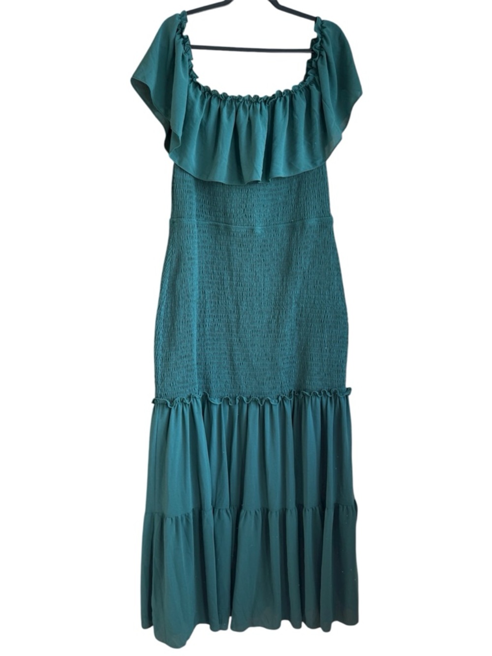 Baltic Born Amalfi Smocked Maxi Dress Green 2XL - Picture 2 of 5